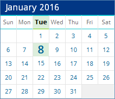 Allwebco Website Template Calendar
