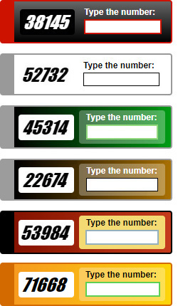 View More Captcha Color Themes