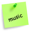 Pinned Note Website Music