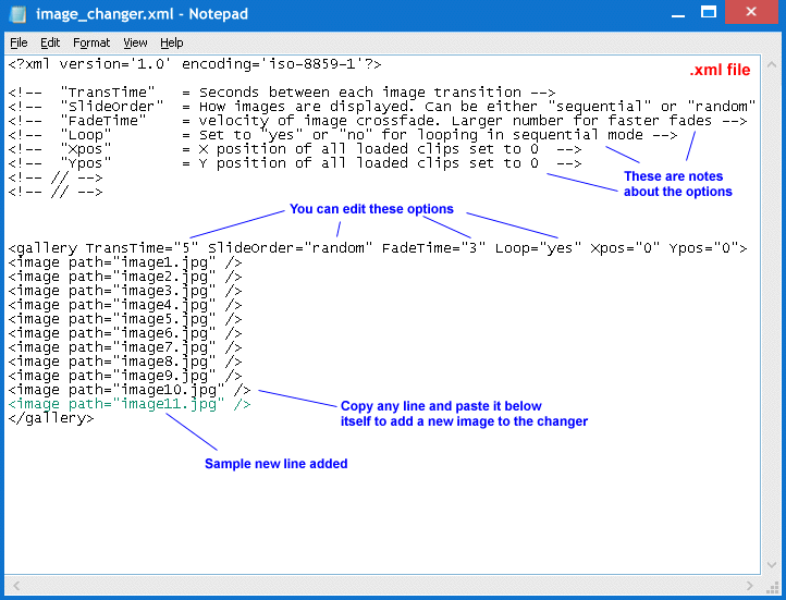 XML Image Changer
